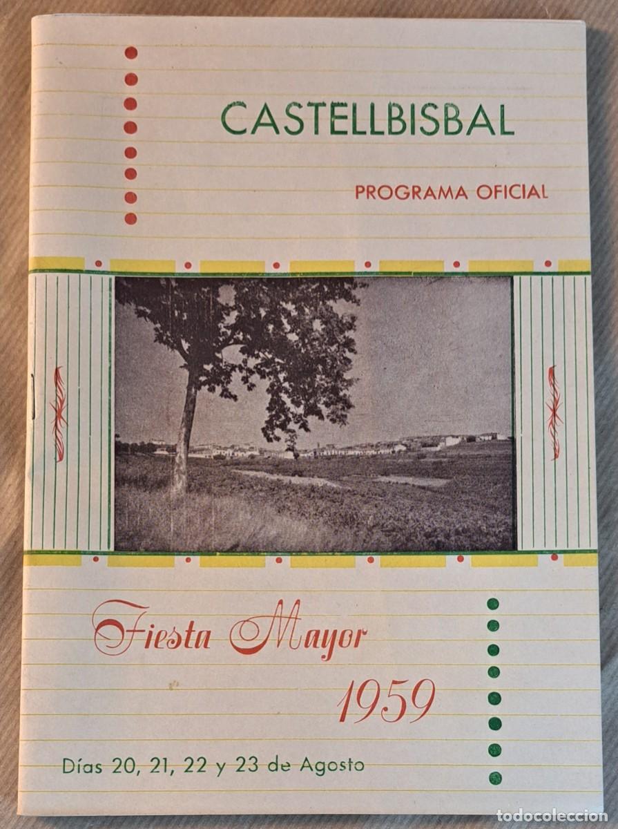 Cat&aacute;logos publicitarios: Fiesta Mayor Castellbisbal 1959 &ndash; Programa oficial