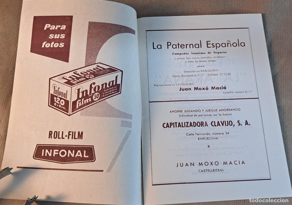 Cat&aacute;logos publicitarios: Fiesta Mayor Castellbisbal 1959 &ndash; Programa oficial - Foto 2