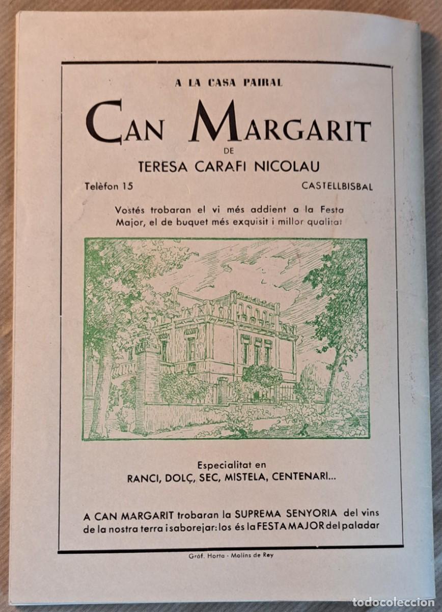 Cat&aacute;logos publicitarios: Fiesta Mayor Castellbisbal 1959 &ndash; Programa oficial - Foto 7