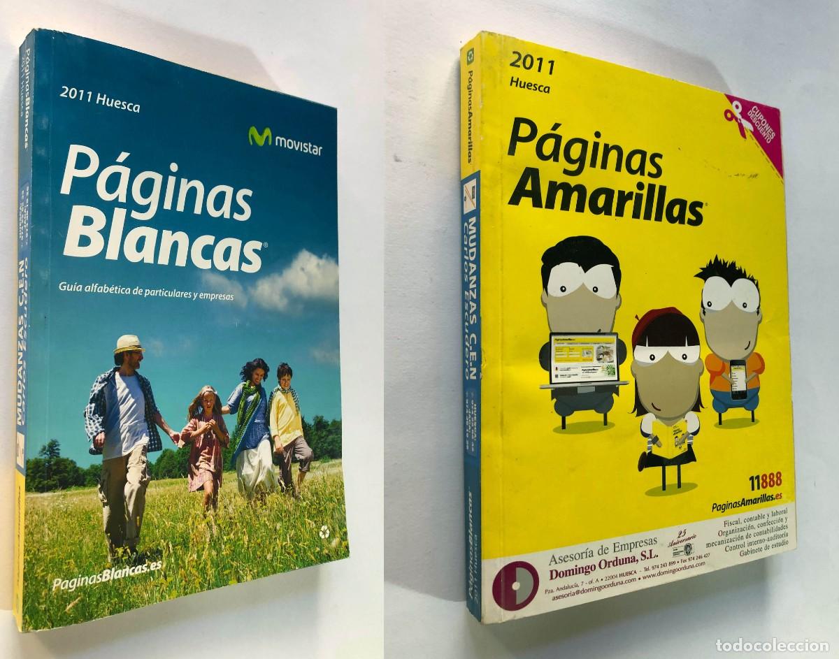 Cat&aacute;logos publicitarios: HUESCA 2011 / P&Aacute;GINA BLANCAS - P&Aacute;GINAS AMARILLAS ( en el mismo volumen )