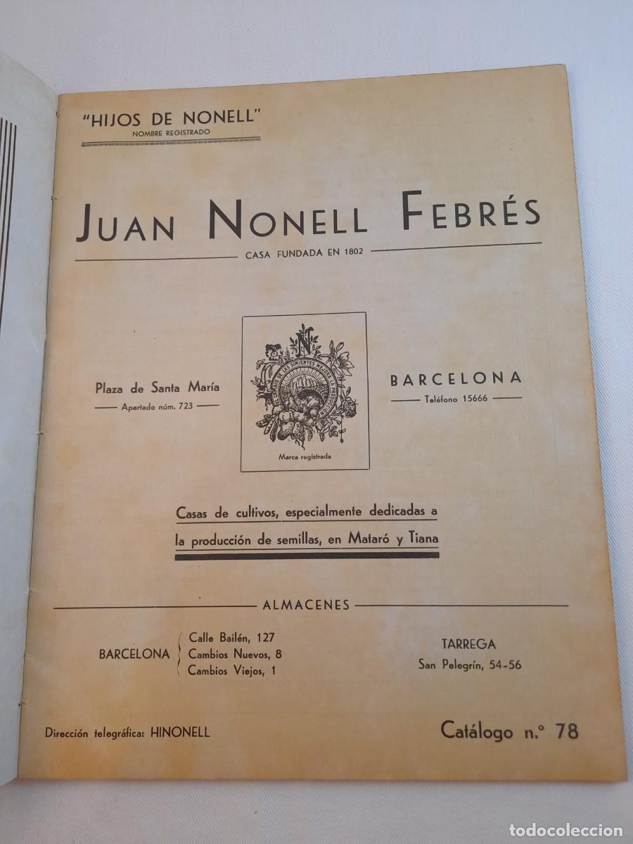 Cat&aacute;logos publicitarios: C&aacute;talogo HORTICULTURA Producci&oacute;n de semillas - Juan Nonell Febr&eacute;s