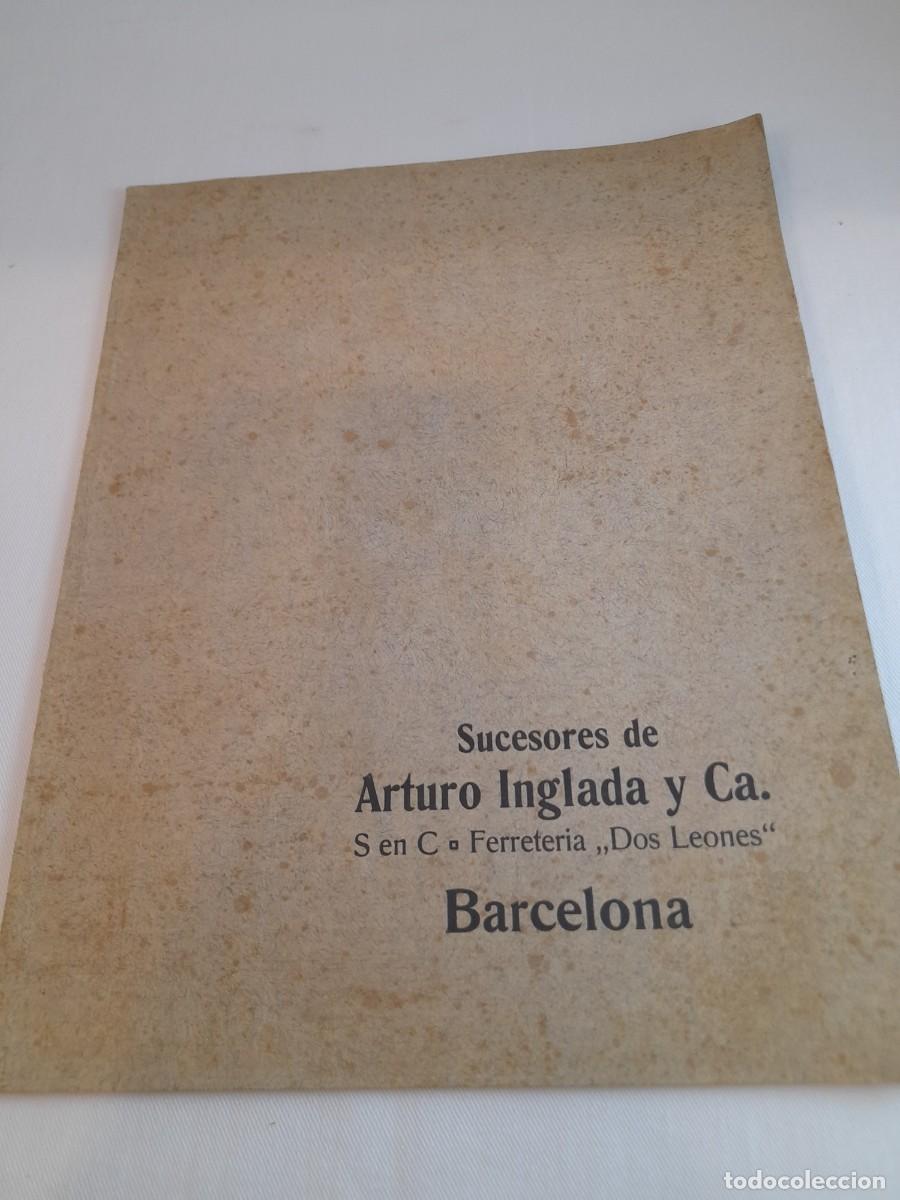 Cat&aacute;logos publicitarios: Cat&aacute;logo FERRETERIA 1930 aprox. .&rdquo; LOS DOS LEONES &rdquo; Barcelona