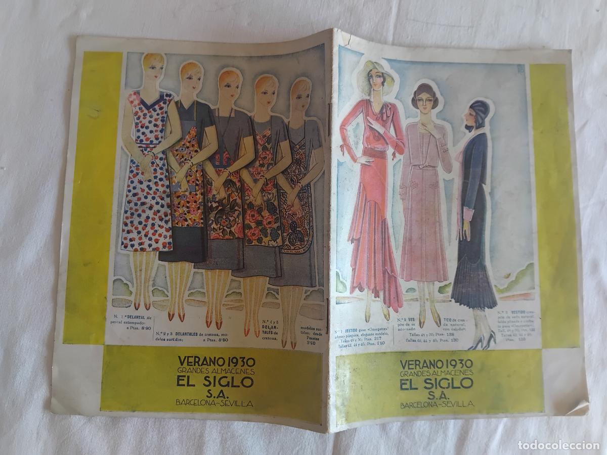 Cat&aacute;logos publicitarios: CATALOGO VERANO 1930 GRANDES ALMACENES EL SIGLO S.A. BARCELONA SEVILLA