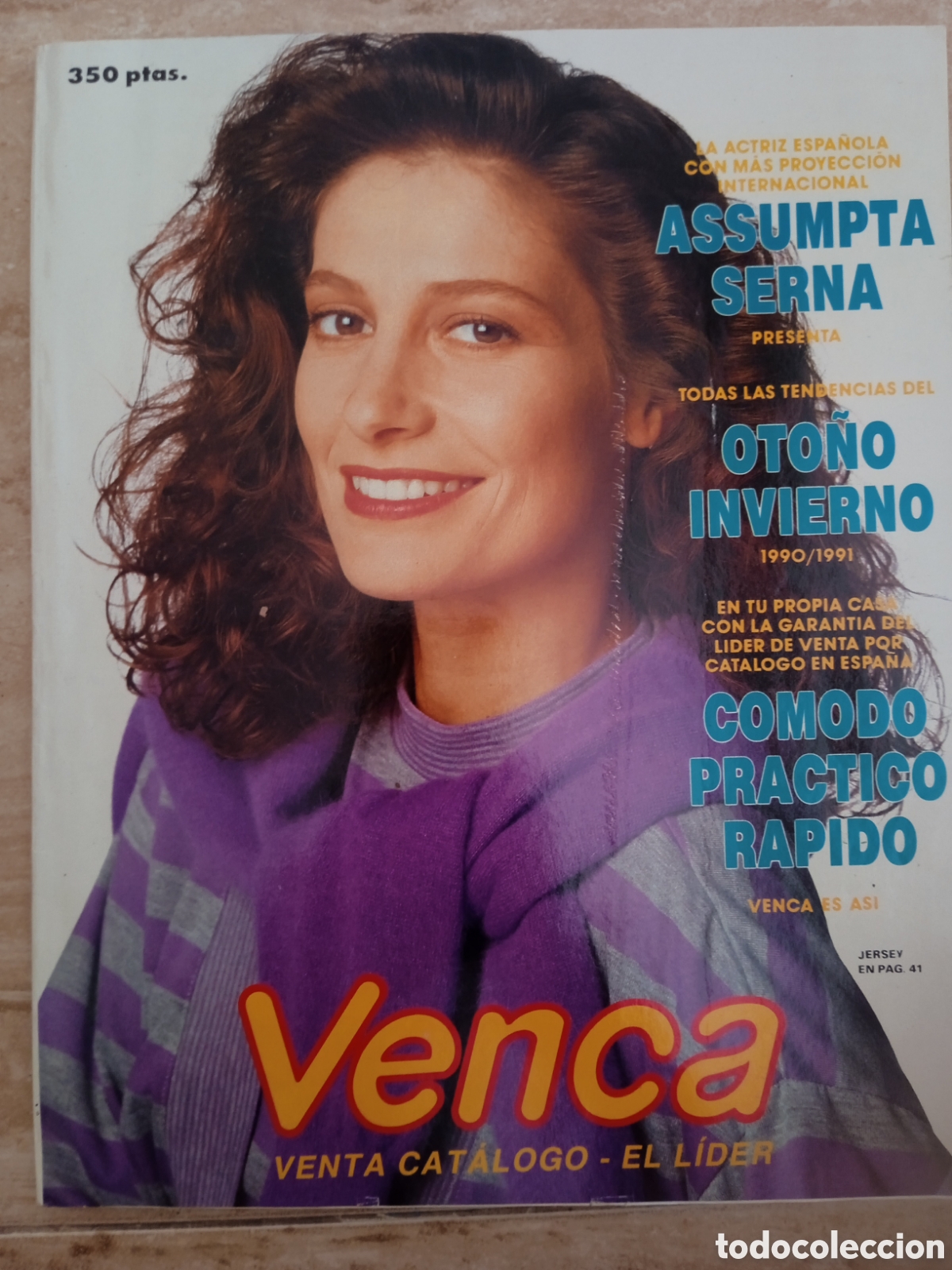 Cat&aacute;logos publicitarios: Catalogo Venca Assumpta Serna oto&ntilde;o invierno 90-91