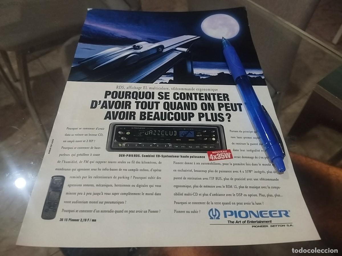 Cat&aacute;logos publicitarios: RADIO CASSETTE PIONEER ANUNCIO PUBLICIDAD REVISTA FRANCESA 1995