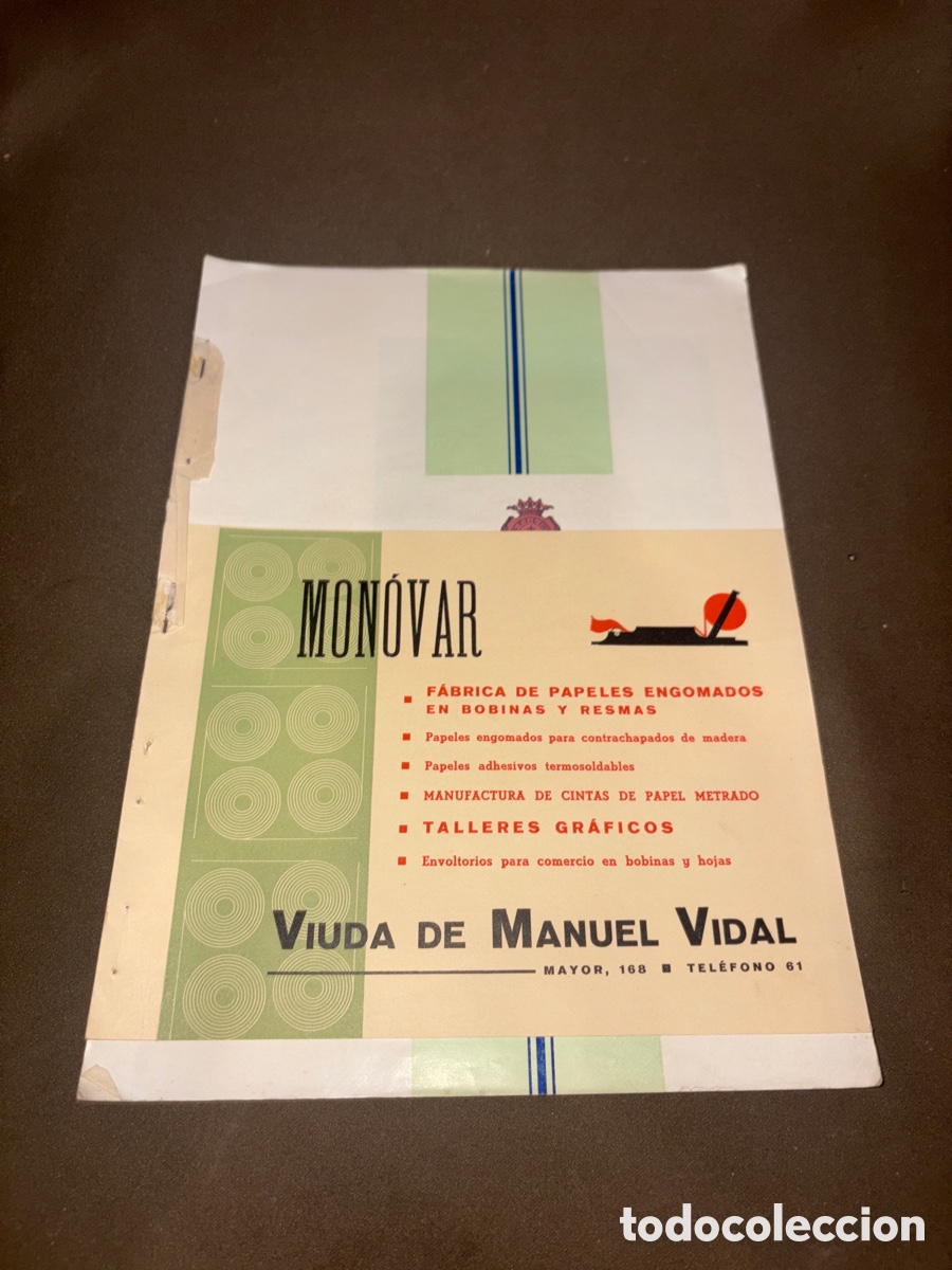 Cat&aacute;logos publicitarios: Libro de fiestas MONOVAR fiestas de septiembre 1965*ver fotos*