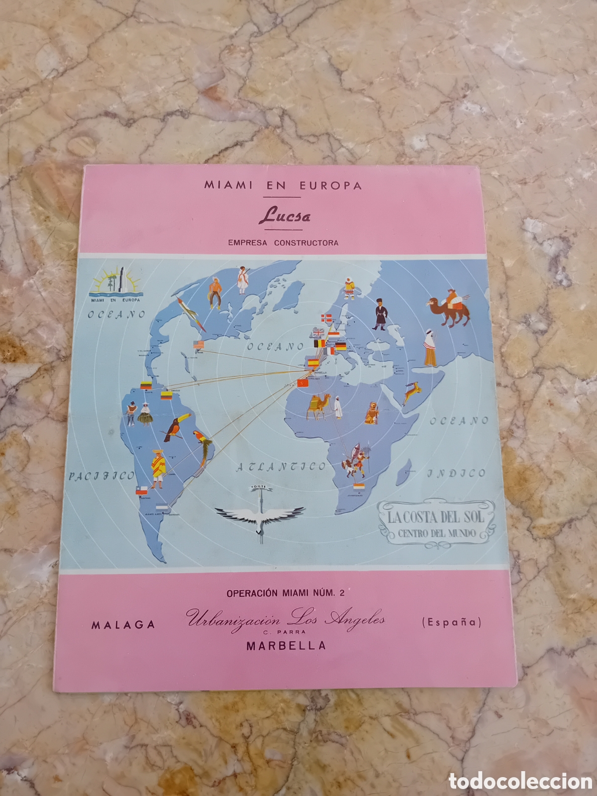 Cat&aacute;logos publicitarios: CATALOGO publicitario antiguo Urbanizaci&oacute;n Los &Aacute;ngeles Marbella Malaga