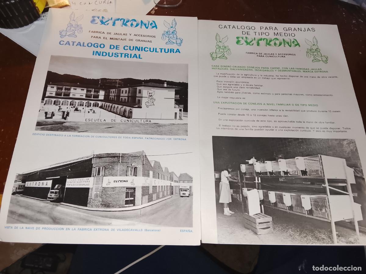 Cat&aacute;logos publicitarios: Cat&aacute;logos Extrona 1981. Cunicultura y Avicultura. Jaulas y Precios. Viladecavalls Barcelona