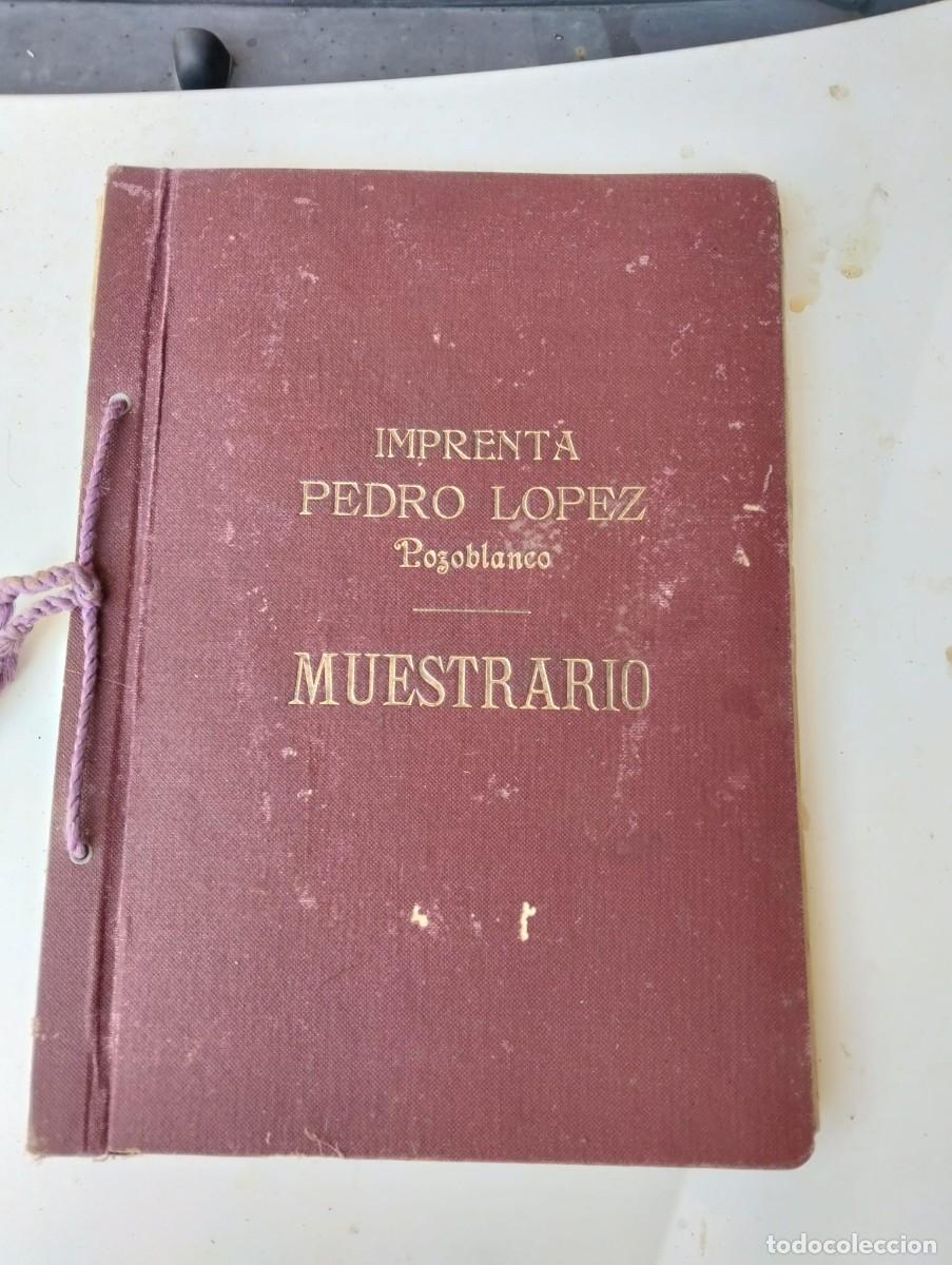 Cat&aacute;logos publicitarios: Cat&aacute;logo de Imprenta pedro L&oacute;pez de Pozo blanco muestrario