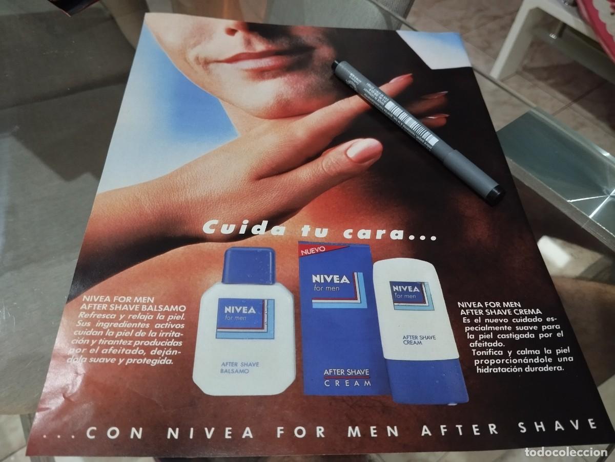 Cat&aacute;logos publicitarios: NIVEA AFTER SHAVE ANUNCIO PUBLICIDAD REVISTA 1990 BONITO PARA ENMARCAR