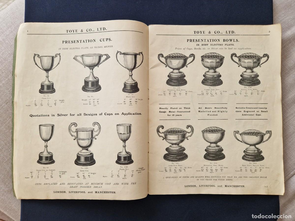 Cat&aacute;logos publicitarios: Cat&aacute;logo - Toye & Co Ltd Sports List - 1926 - Orfebrer&iacute;a Trofeos y Cucharas Deportivas