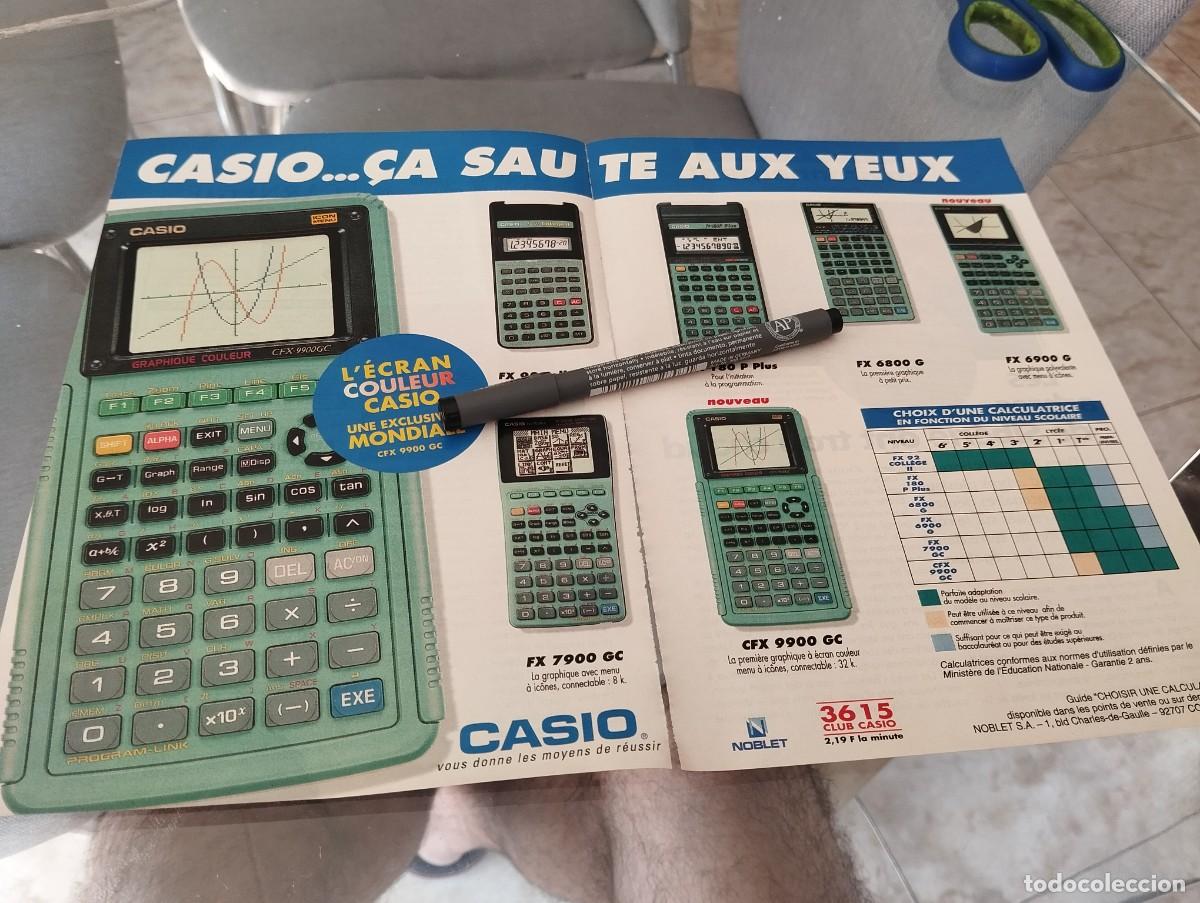 Cat&aacute;logos publicitarios: CALCULADORAS CASIO ANUNCIO PUBLICIDAD REVISTA FRANCESA 1995 BINITO PARA ENMARCAR