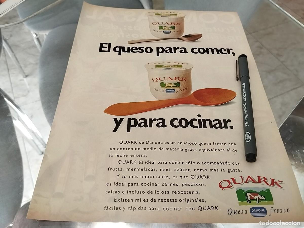 Cat&aacute;logos publicitarios: QUESO QUARK QUESO FRESCO DANONE ANTIGUO ANUNCIO PUBLICIDAD REVISTA