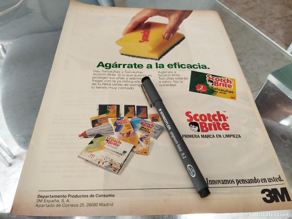Cat&aacute;logos publicitarios: ESTROPAJO SCOTCH BRITE ANTIGUO ANUNCIO PUBLICIDAD REVISTA