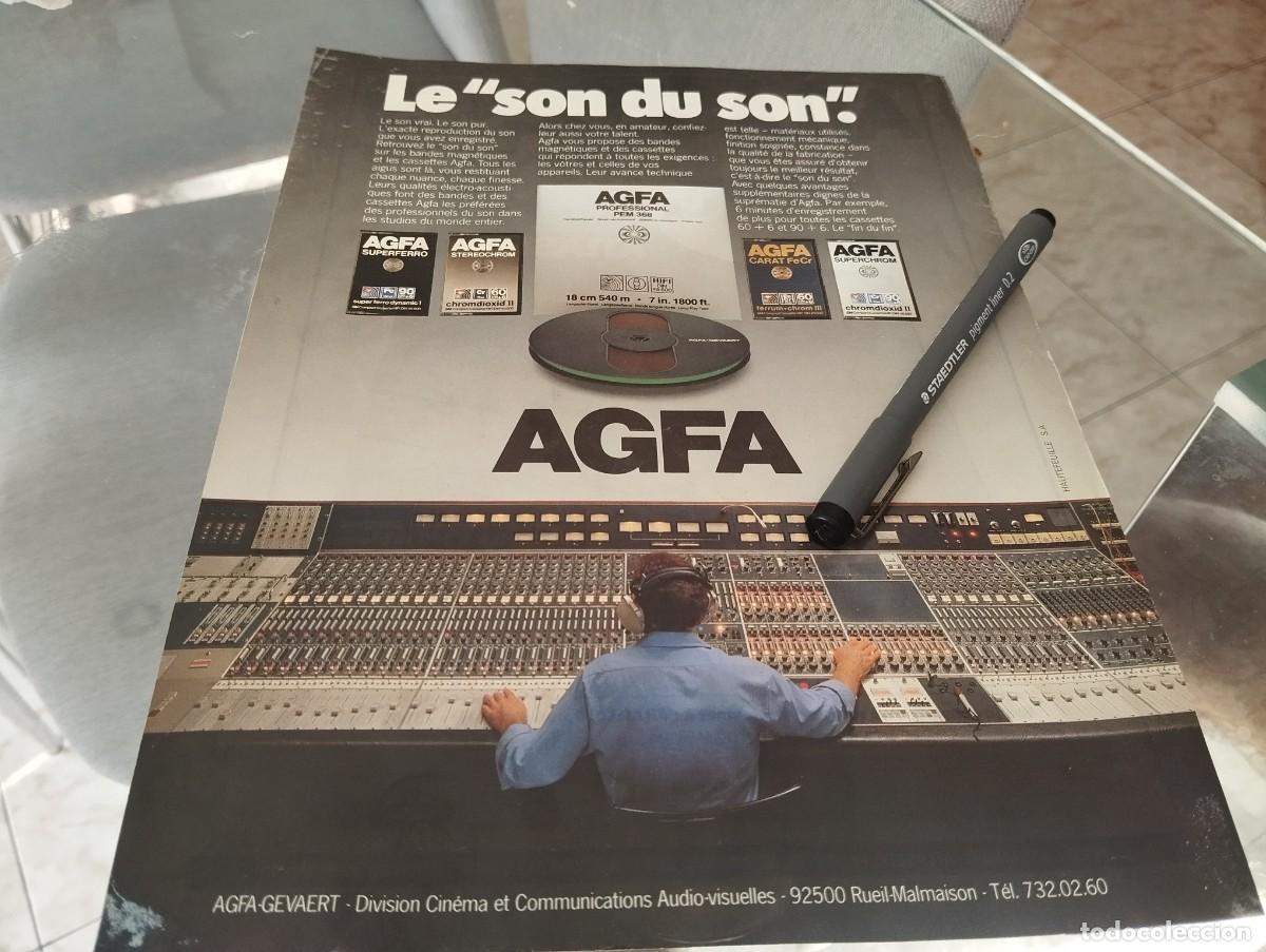 Cat&aacute;logos publicitarios: CASSETTES AGFA ANTIGUO ANUNCIO PUBLICIDAD REVISTA FRANCESA