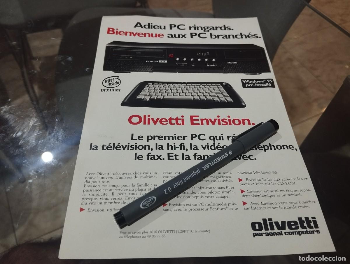 Cat&aacute;logos publicitarios: OLIVETTI ENVISION ANUNCIO PUBLICIDAD REVISTA FRANCESA 1995 BONITO PARA ENMARCAR