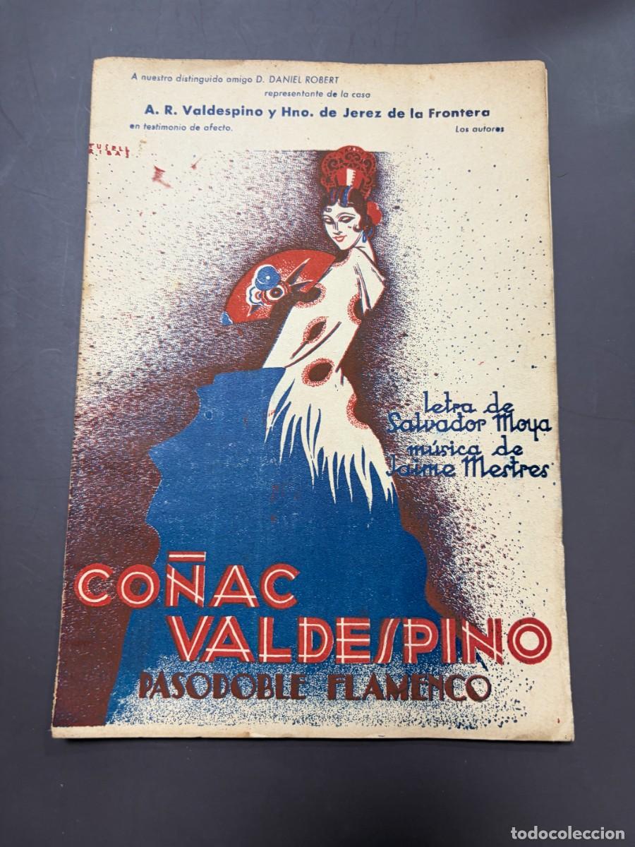 Cat&aacute;logos publicitarios: CO&Ntilde;AC VALDESPINO. PASODOBLE FLAMENCO. INOCENTE VALS. LETRA DE SALVADOR MOYA. JAIME MESTRES.