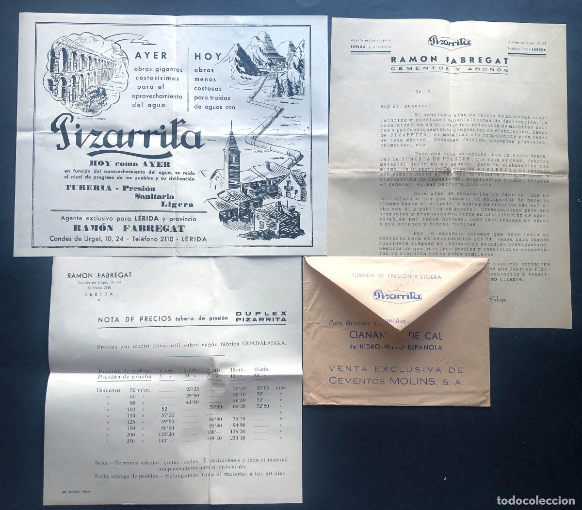 Cat&aacute;logos publicitarios: LLEIDA A&Ntilde;OS 60 / RAM&Oacute;N FAGREGAT / CEMENTOS / PIZARRITA