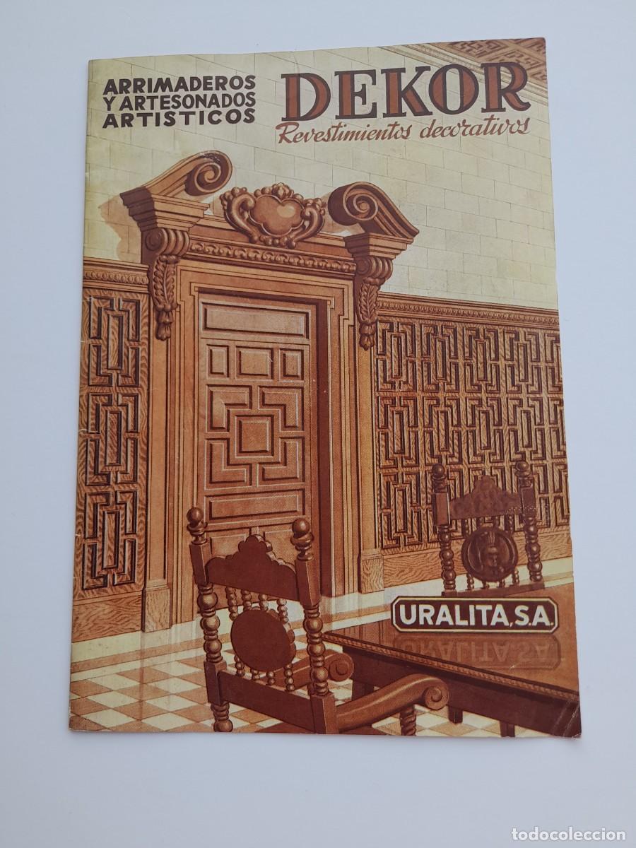 Cat&aacute;logos publicitarios: Folleto ARRIMADEROS Y ARTESONADOS ARTISTICOS dekor URALITA