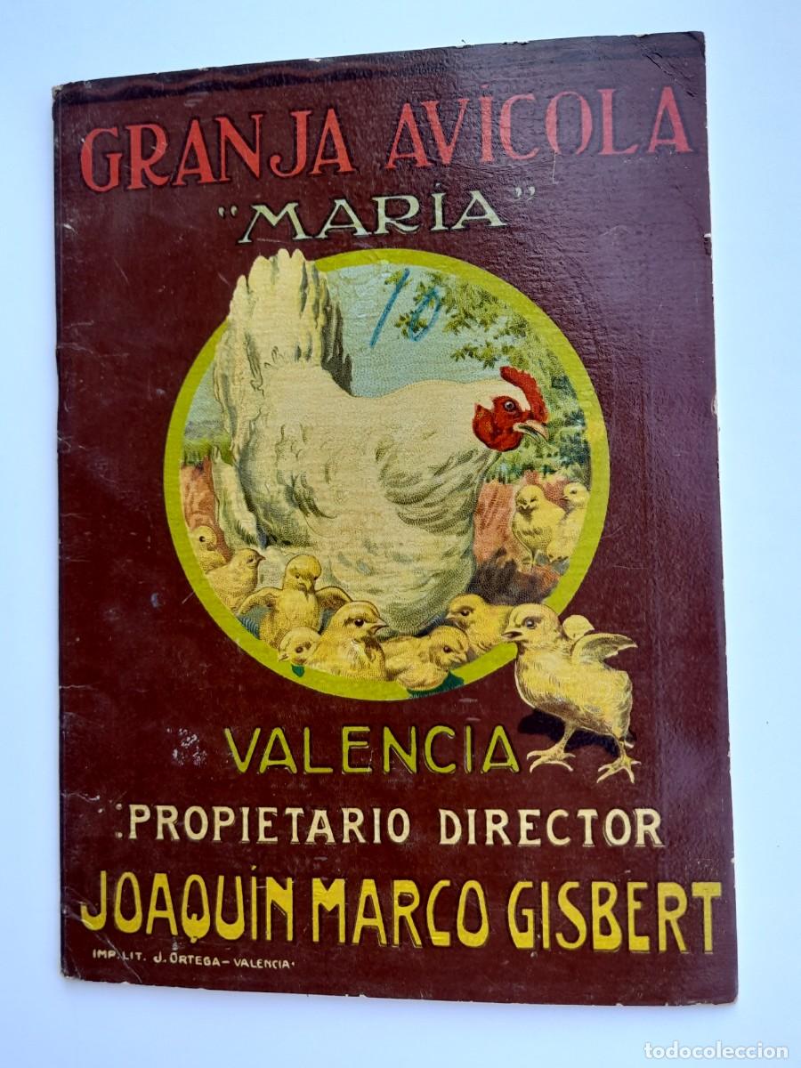 Cat&aacute;logos publicitarios: Cat&aacute;logo GRANJA AVICOLA MARIA 1920 Valencia y Sax (Alicante)