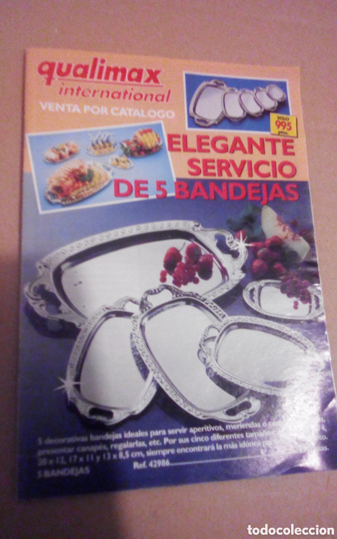 Cat&aacute;logos publicitarios: Cat&aacute;logo de ventas por correo. Qualimax internacional, a&ntilde;o 1995. Mide 14 x 20 cm., con 46 p&aacute;ginas.