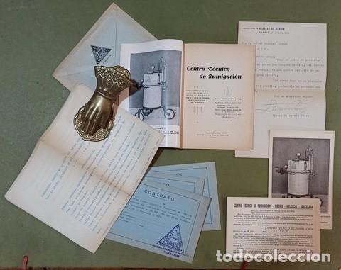 Cat&aacute;logos publicitarios: CENTRO TECNICO DE FUMIGACION. Desinfecci&oacute;n de ferrocarriles y viviendas. GRIMA