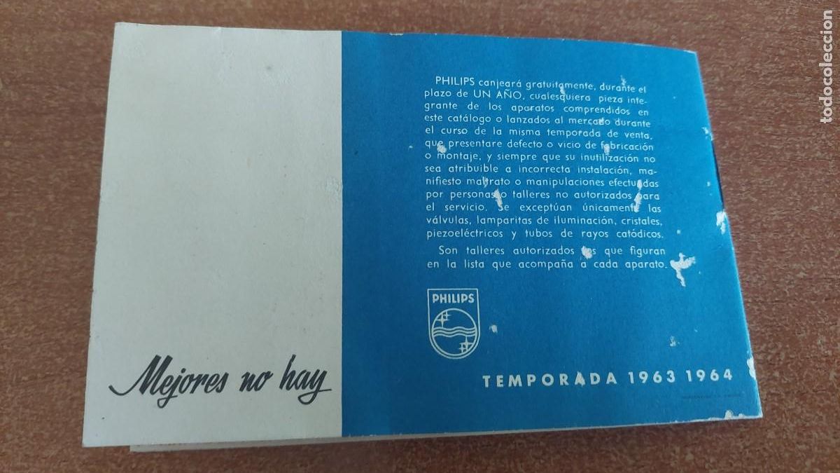 Cat&aacute;logos publicitarios: Cat&aacute;logo novedades Philips 1964 - Foto 11