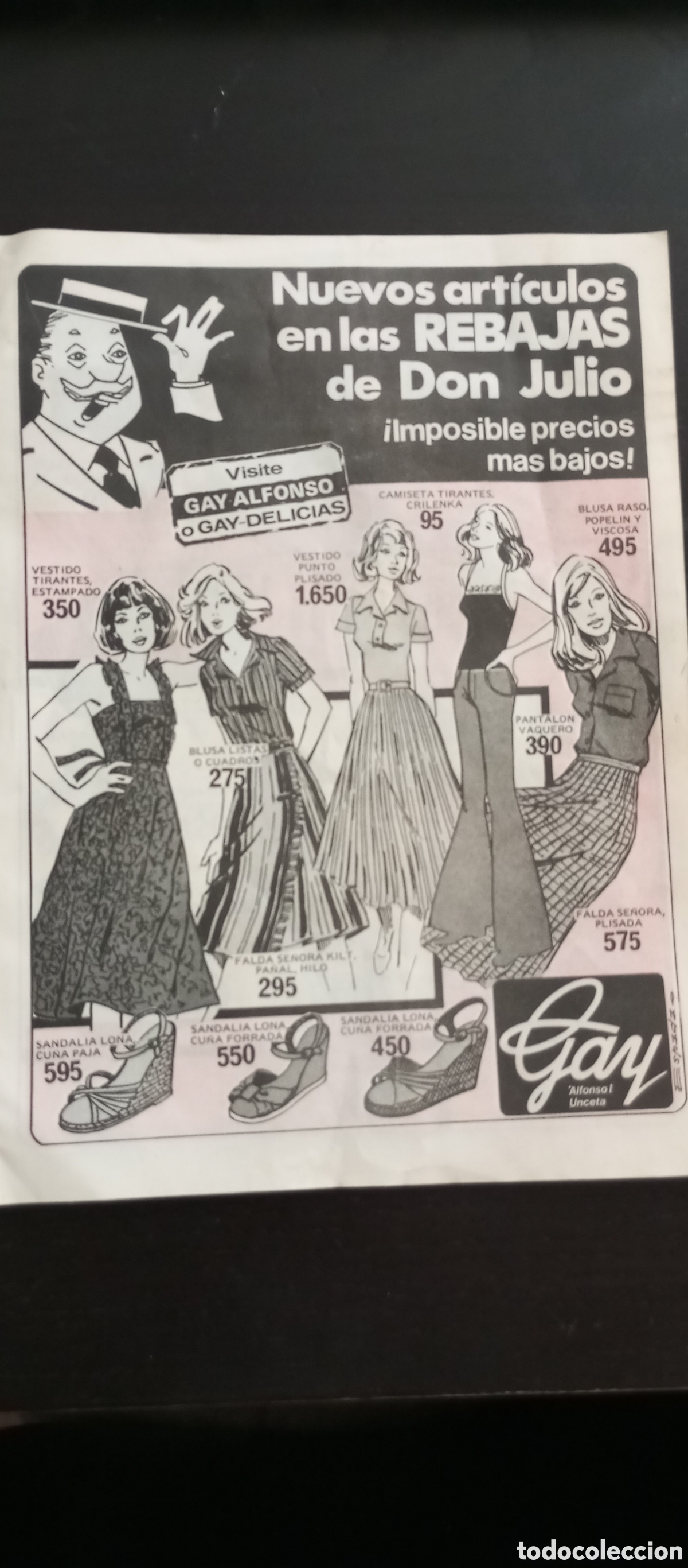 Cat&aacute;logos publicitarios: Folleto publicidad almacenes Gay Zaragoza