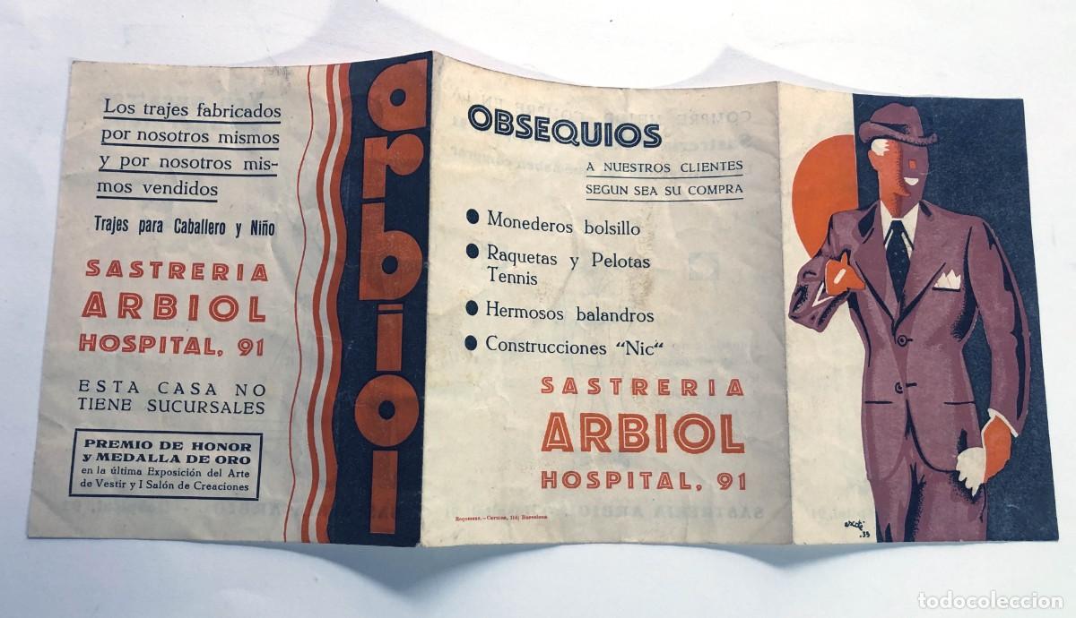 Cat&aacute;logos publicitarios: DESPLEGABLE PUBLICIDAD / SASTRER&Iacute;A ARBIOL / TRAJES CABALLERO Y NI&Ntilde;O / BARCELONA