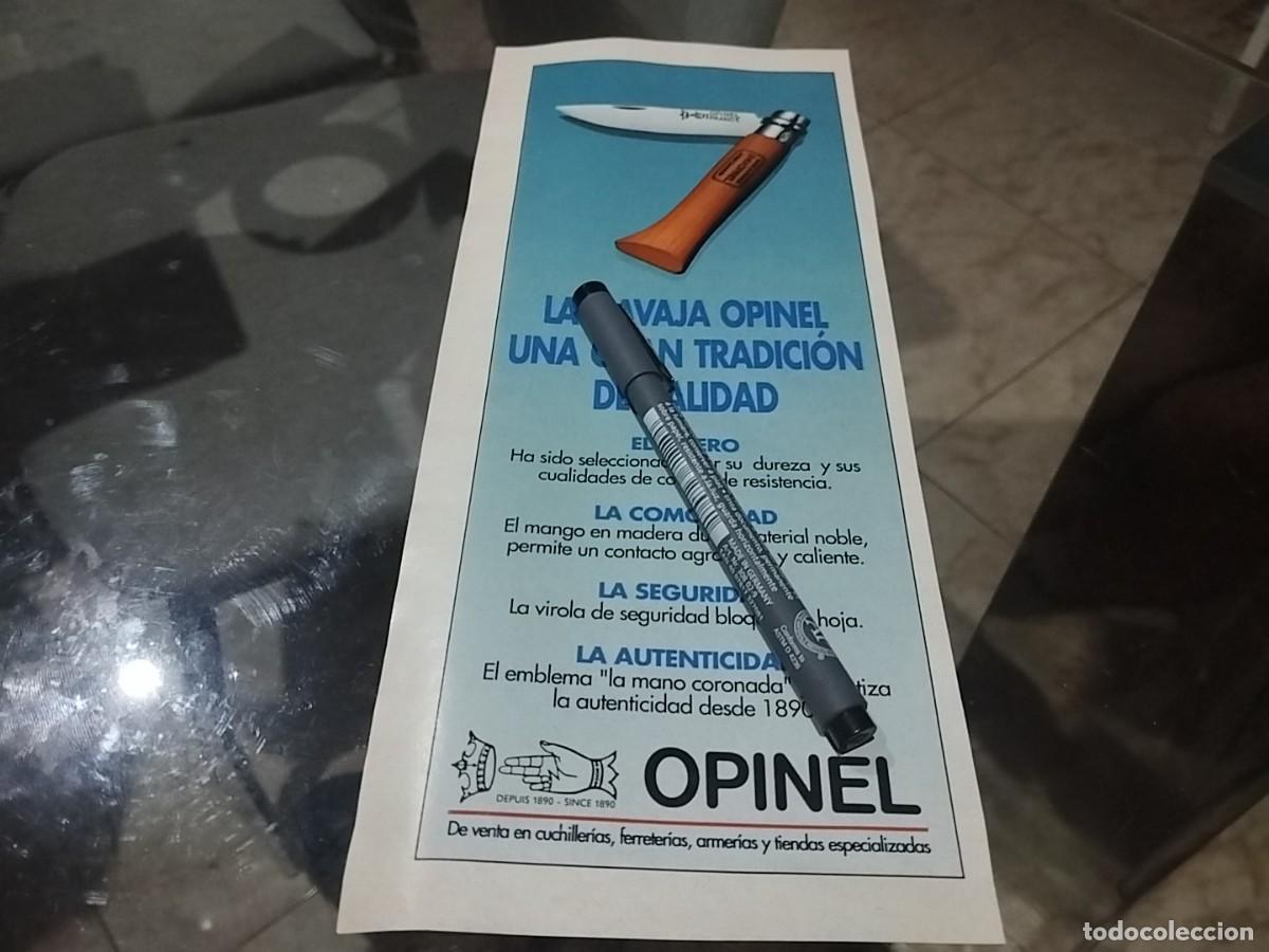 Cat&aacute;logos publicitarios: NAVAJA OPINEL ANUNCIO PUBLICIDAD REVISTA 1992 BONITO PARA ENMARCAR