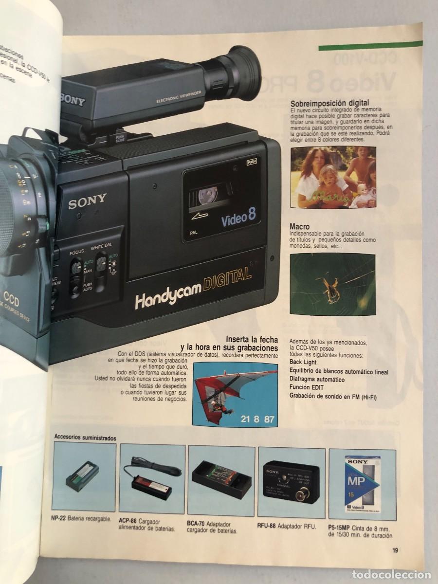 Cat&aacute;logos publicitarios: CAT&Aacute;LOGO GENERAL SONY 87/88 - Foto 2