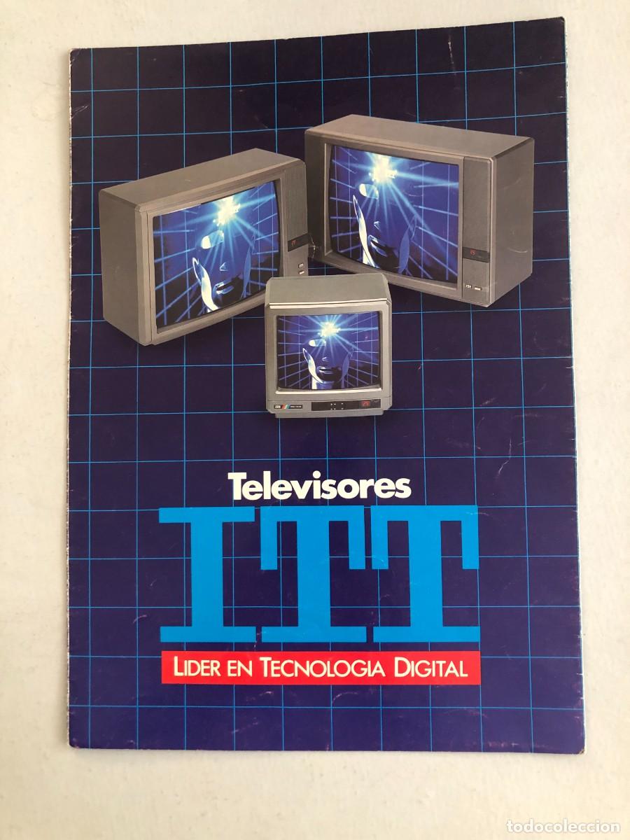 Cat&aacute;logos publicitarios: DESPLEGABLE TELEVISORES ITT