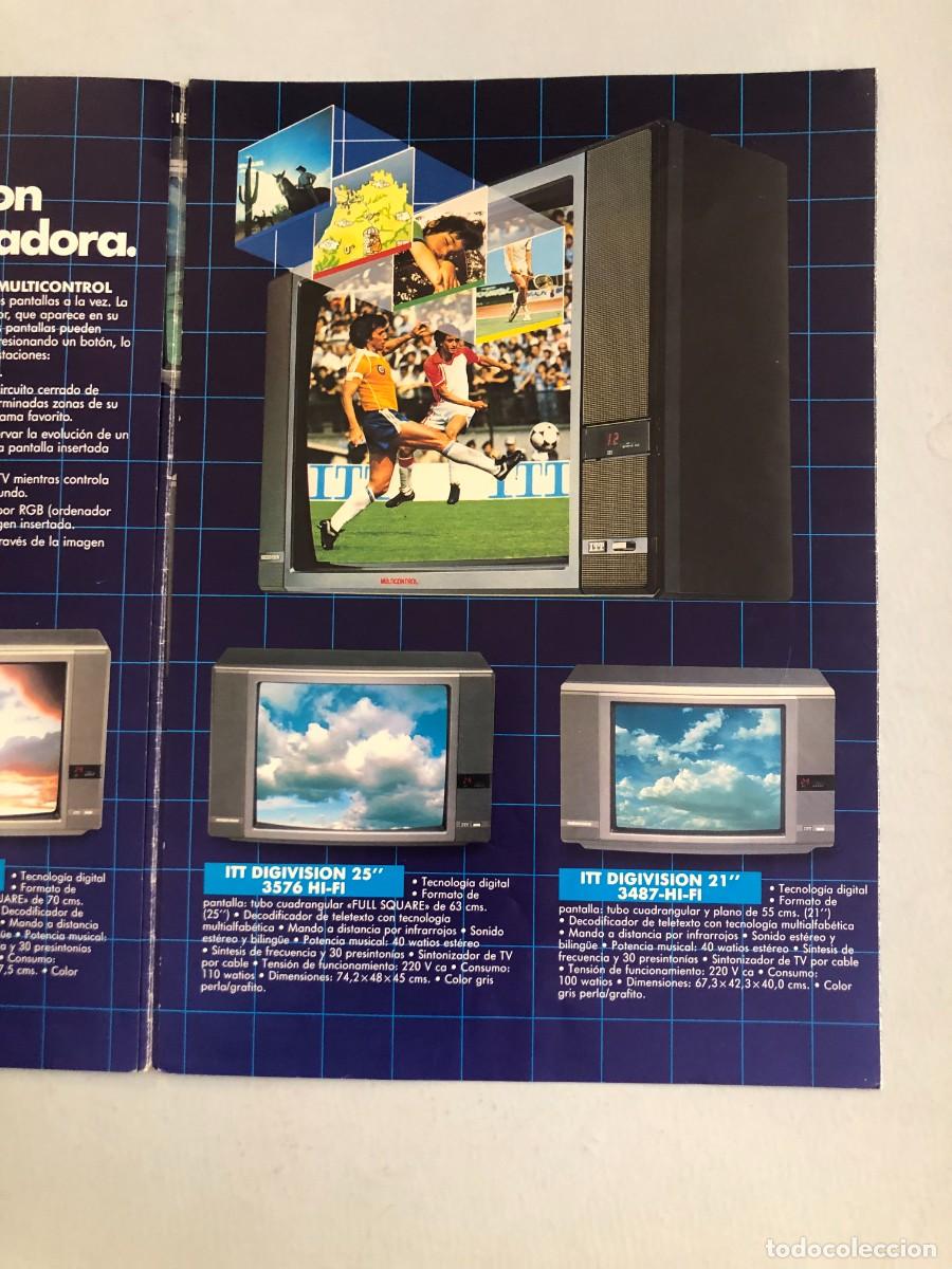Cat&aacute;logos publicitarios: DESPLEGABLE TELEVISORES ITT - Foto 2