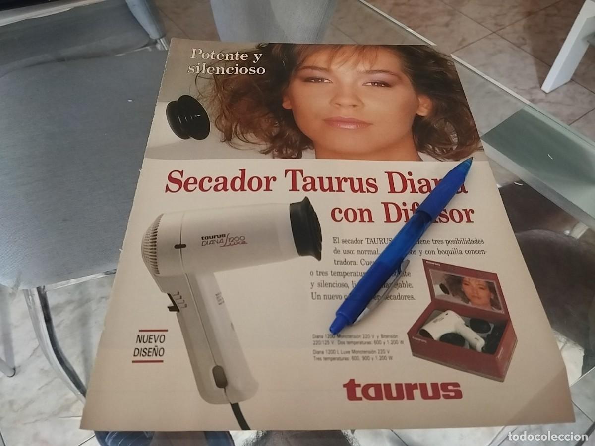 Cat&aacute;logos publicitarios: SECADOR TAURUS DIANA CON DIFUSOR ANUNCIO PUBLICIDAD REVISTA 1988 BONITO PARA ENMARCAR