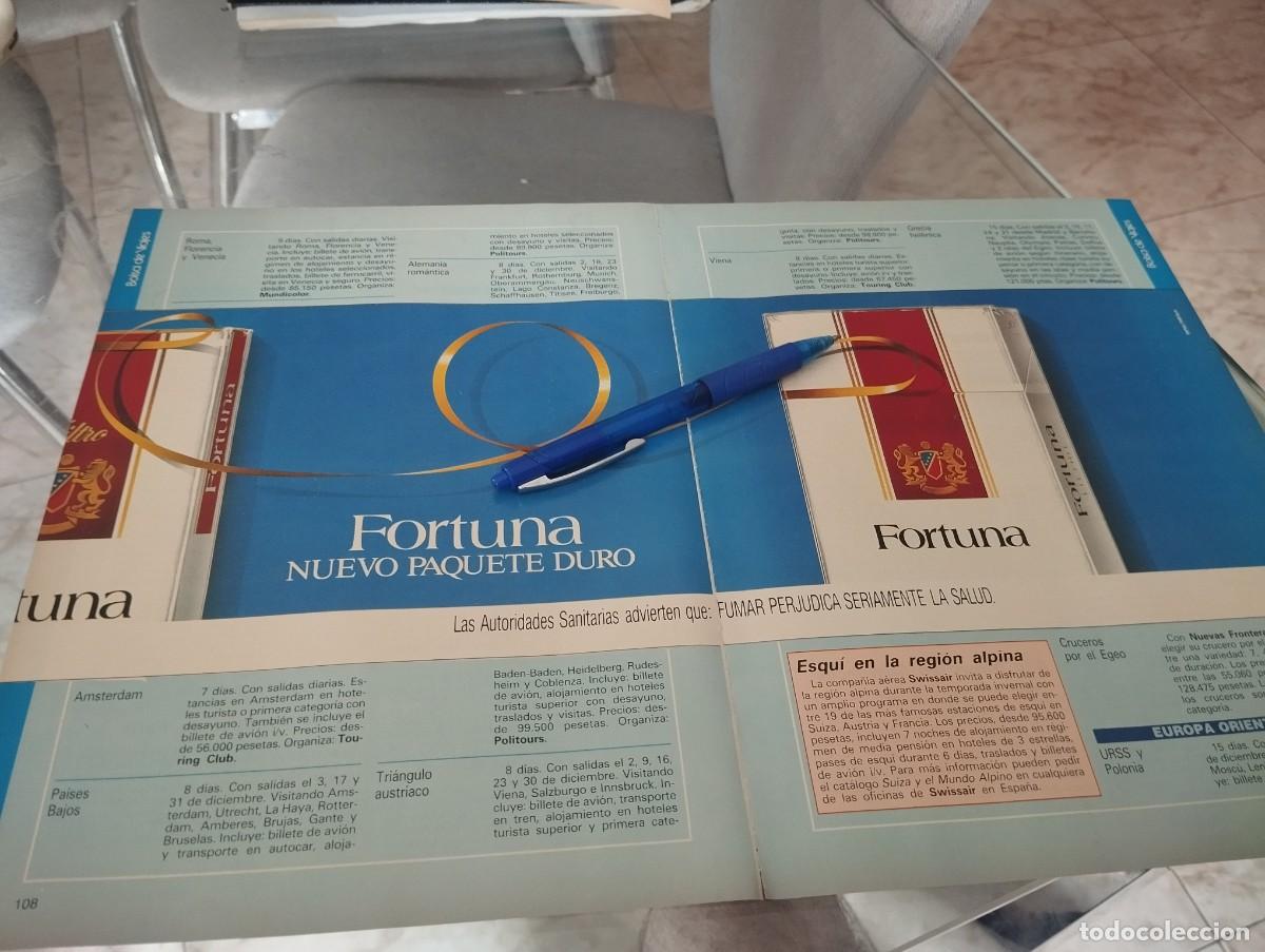 Cat&aacute;logos publicitarios: TABACO FORTUNA ANUNCIO PUBLICIDAD REVISTA 1988 BONITO PARA ENMARCAR