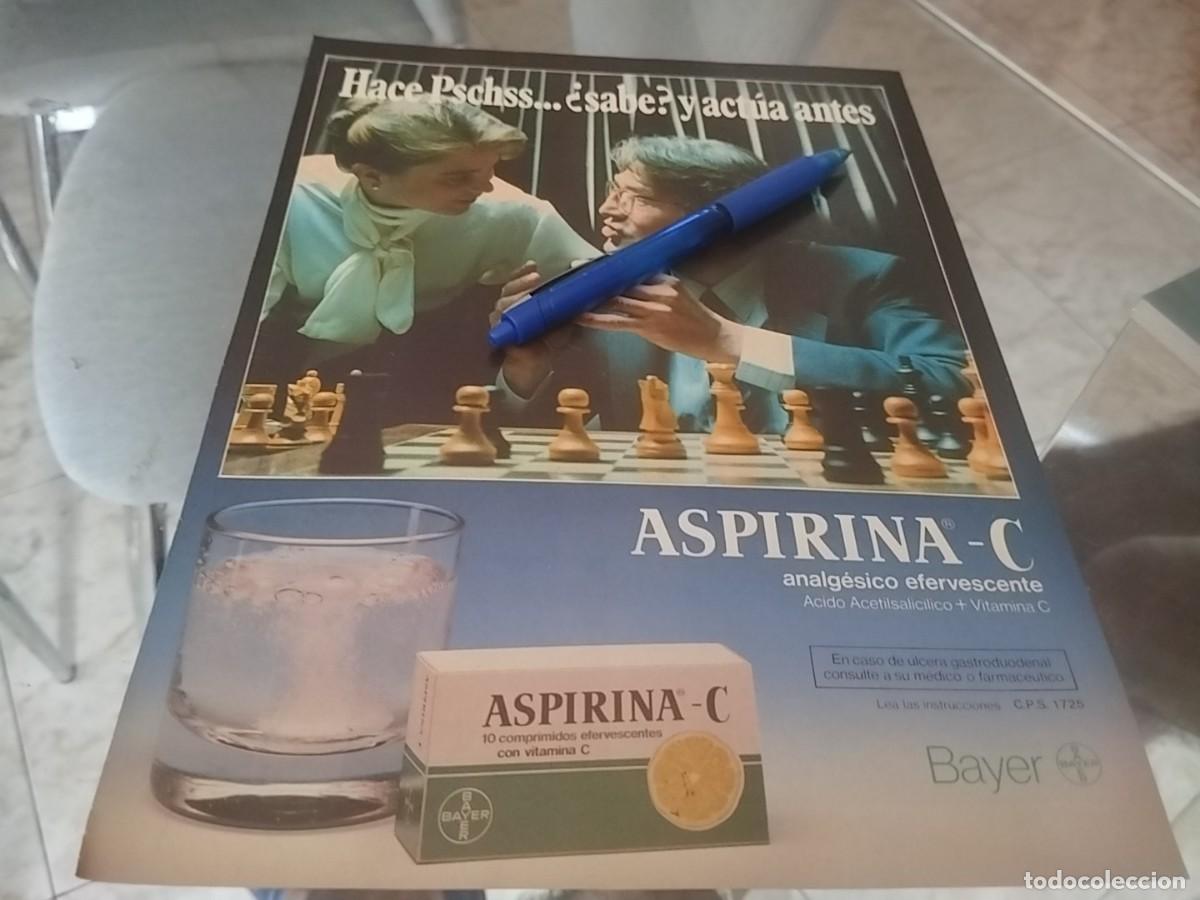 Cat&aacute;logos publicitarios: ASPIRINA C DE BAYER ANUNCIO PUBLICIDAD REVISTA 1988 BONITO PARA ENMARCAR