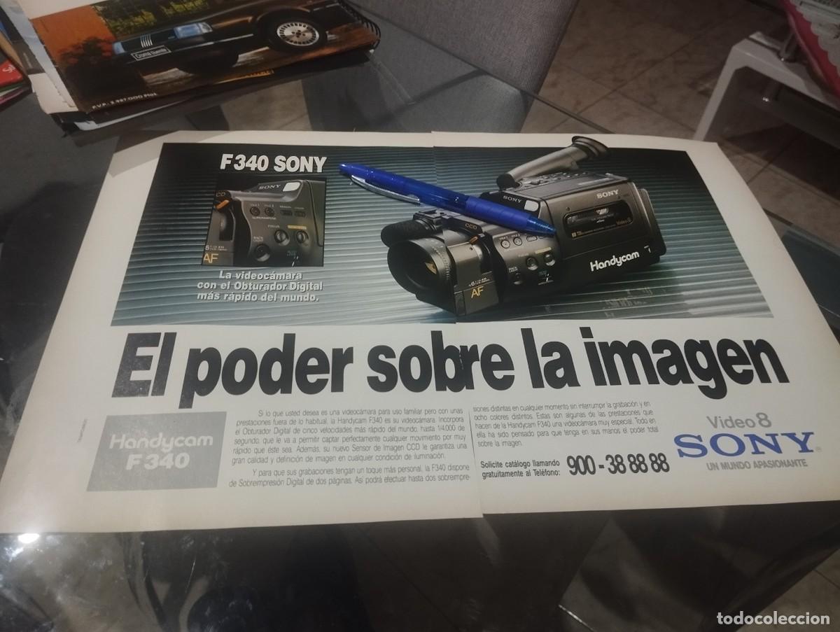 Cat&aacute;logos publicitarios: VIDEO CAMARA SONI F 340 SONY VIDEO 8 ANUNCIO PUBLICIDAD CLIPPING REVISTA 1988 BONITO PARA ENMARCAR