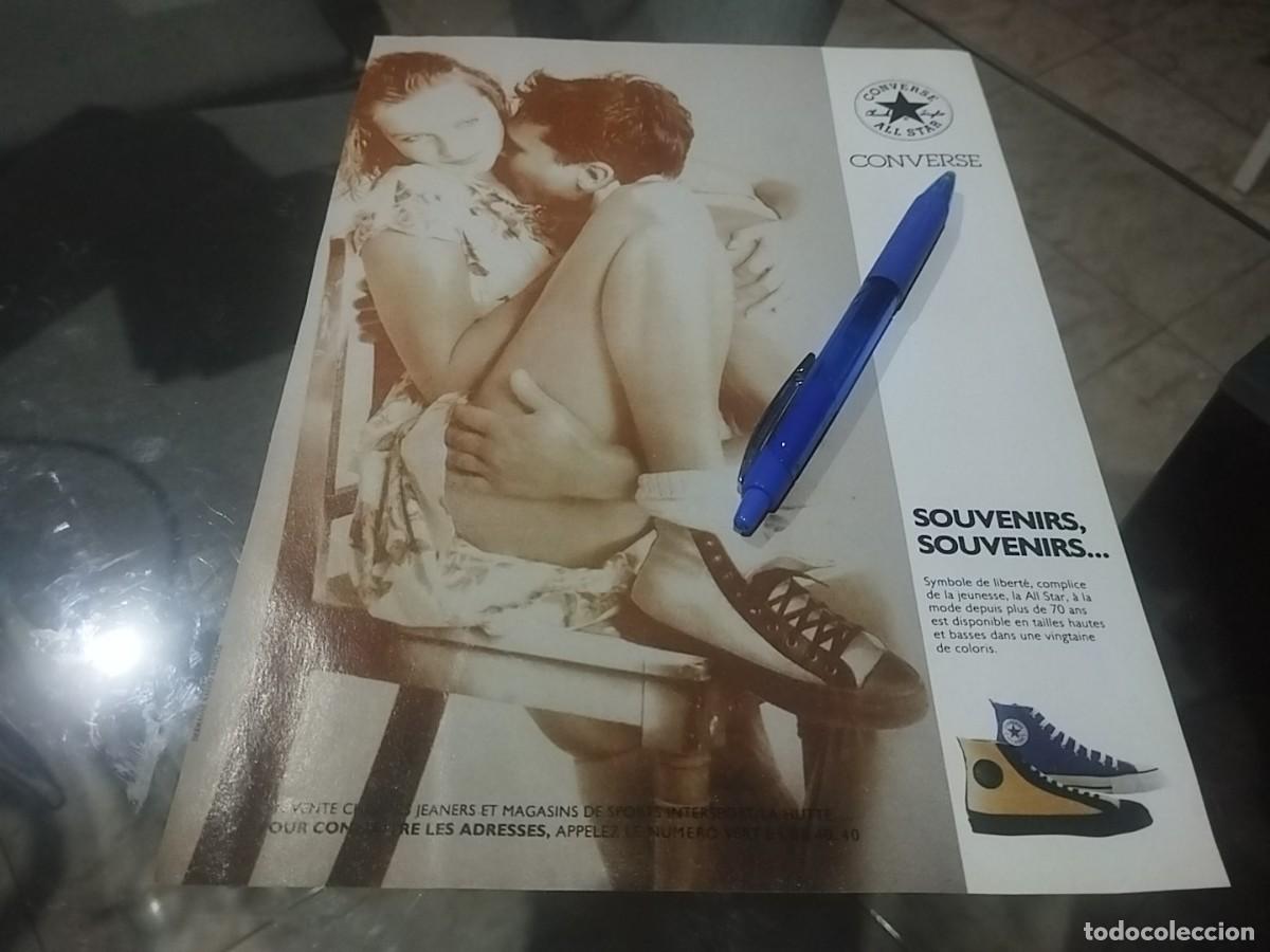 Cat&aacute;logos publicitarios: ZAPATILLAS CONVERSE ALL STARS ANUNCIO PUBLICIDAD CLIPPING REVISTA FRANCESA 1989