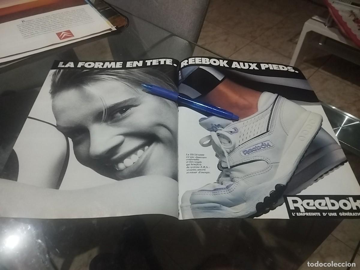 Cat&aacute;logos publicitarios: ZAPATILLAS REEBOK ANUNCIO PUBLICIDAD CLIPPING REVISTA FRANCESA 1989