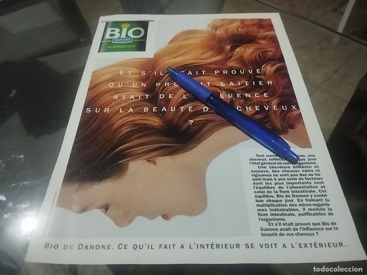 Cat&aacute;logos publicitarios: DANONE BIO BIFIDUS ANUNCIO PUBLICIDAD CLIPPING REVISTA FRANCESA 1989