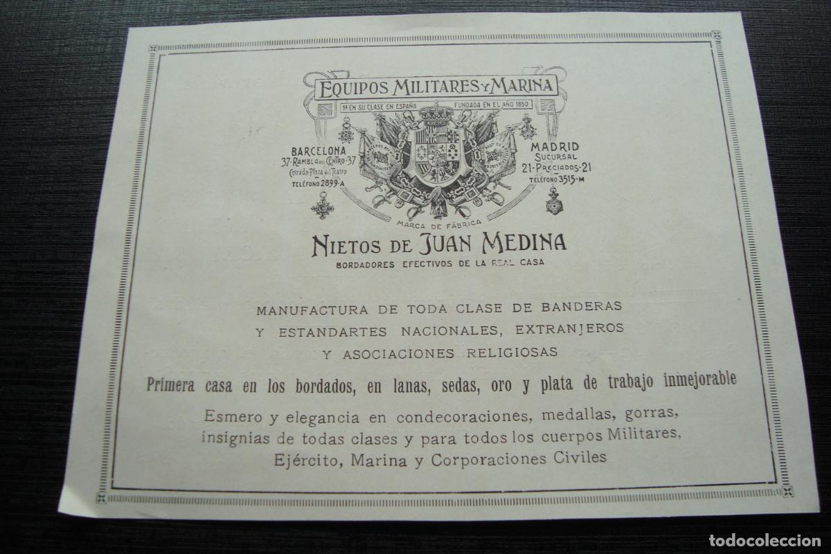 Cat&aacute;logos publicitarios: ANTIGUA PUBLICIDAD NIETOS JUAN MEDINA. EQUIPOS MILITARES Y MARINA - CEMENTO ASLAND