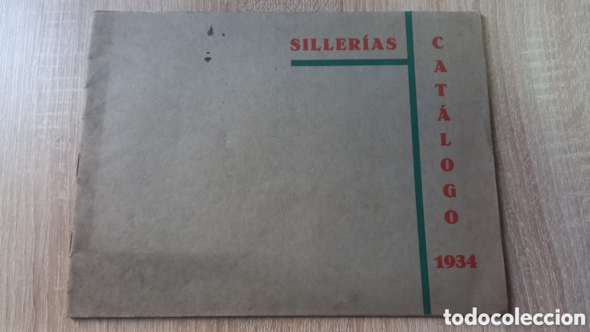 Cat&aacute;logos publicitarios: Barcelona. Cat&aacute;logo Sillas, siller&iacute;a. A&ntilde;o 1934