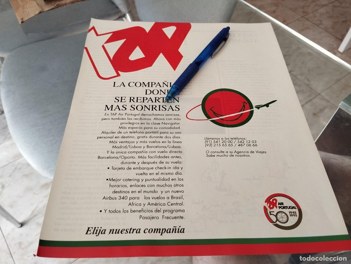 Cat&aacute;logos publicitarios: COMPA&Ntilde;IA VUELOS AIR PORTUGAL CLIPPING ANUNCIO PUBLICIDAD REVISTA 1995 BONITO PARA ENMARCAR