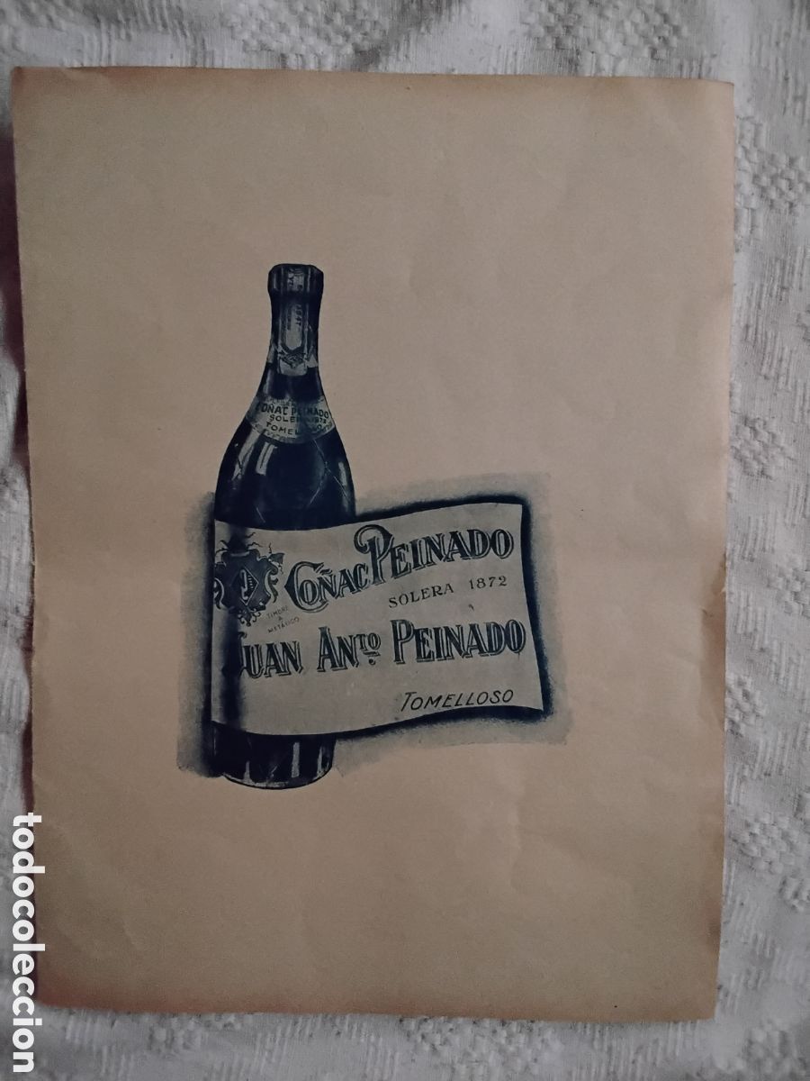 Cat&aacute;logos publicitarios: PUBLICIDAD CO&Ntilde;AC PEINADO Y ANIS BOMBITA