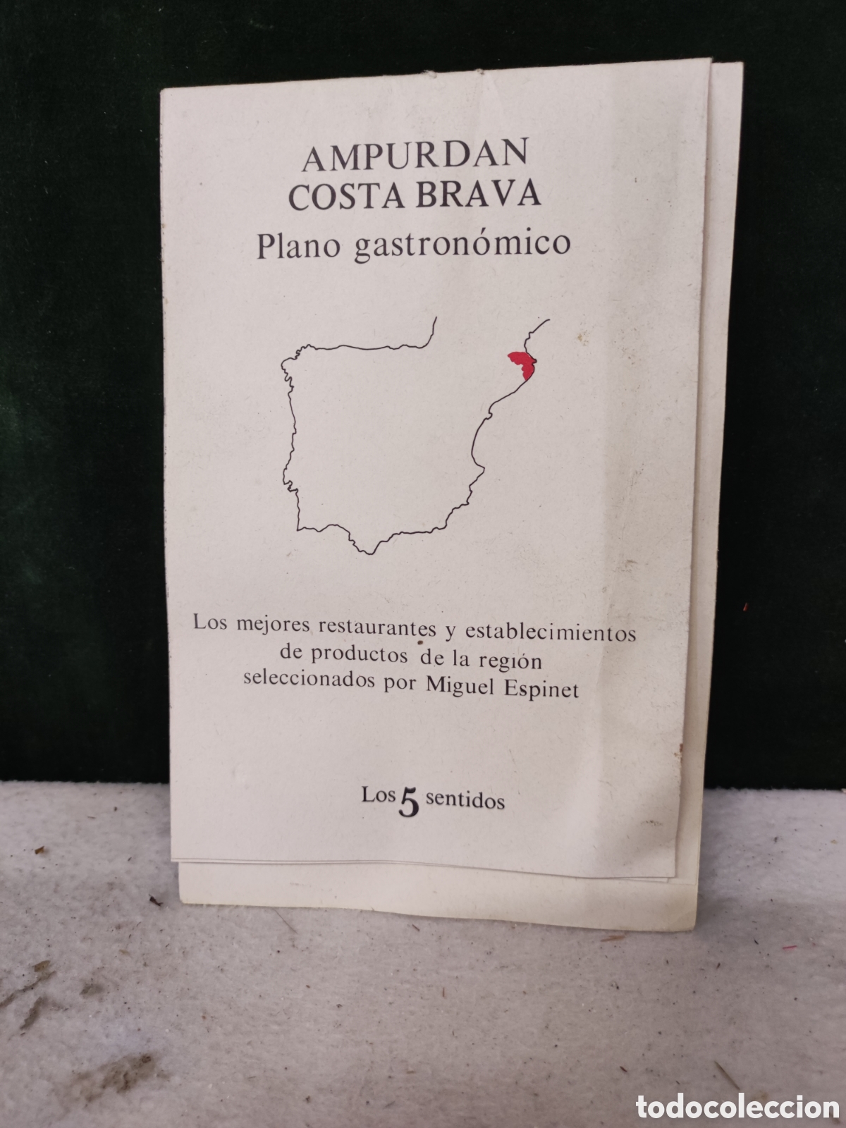 Cat&aacute;logos publicitarios: Plano gastron&oacute;mico ampurd&aacute;n Costa Brava