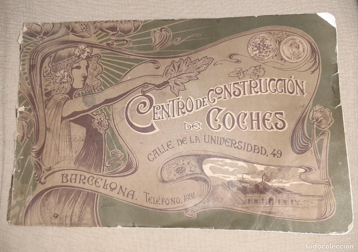 Cat&aacute;logos publicitarios: Antiguo Cat&aacute;logo Centro de Construcci&oacute;n de Coches de Barcelona - Finales S. XIX - Coches de Caballos