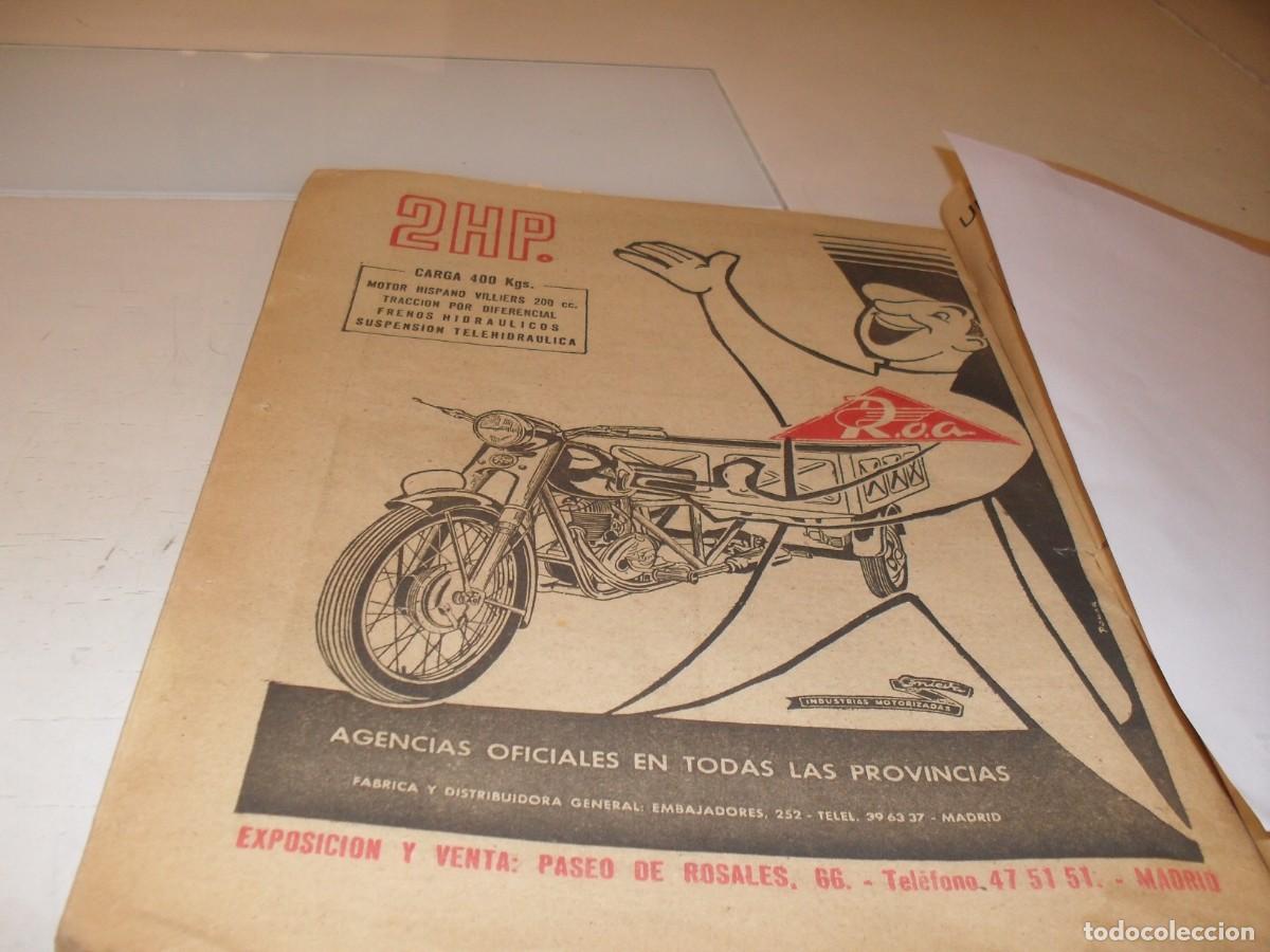 Cat&aacute;logos publicitarios: (REF 93),BELLA LAMINA PUBLICITARIA MOTOS R.O.A. 2HP,EDITADO EN 1957