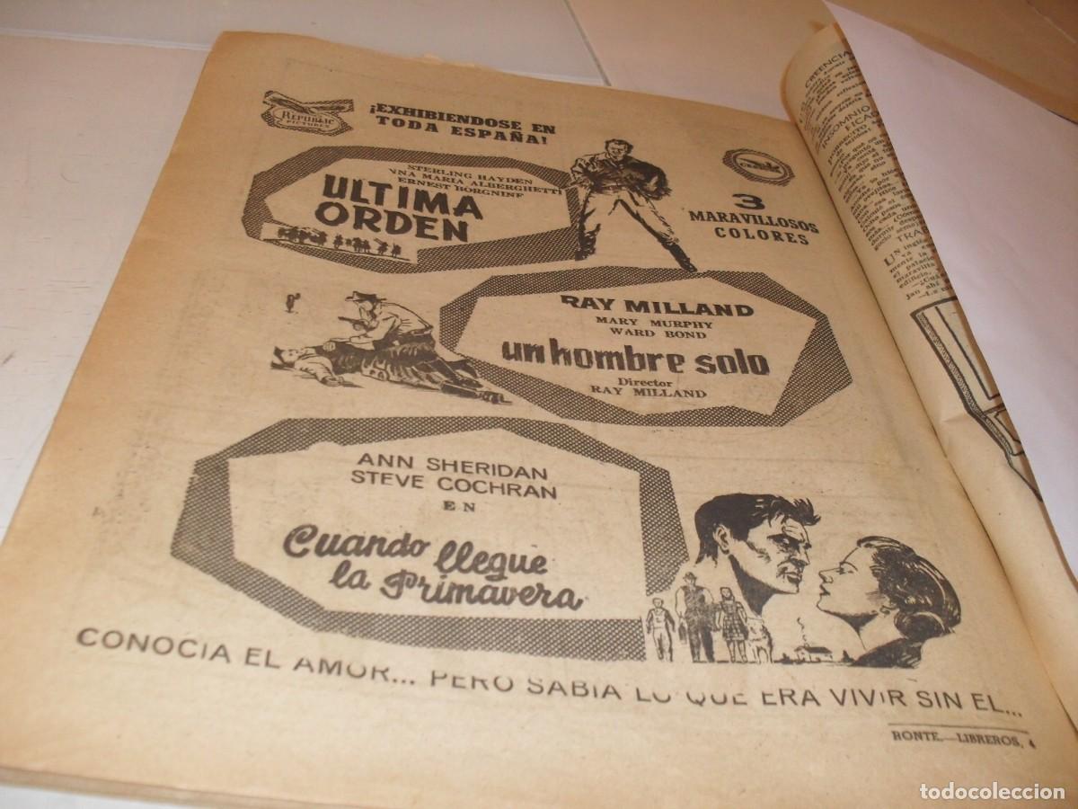 Cat&aacute;logos publicitarios: (REF 93),BELLA LAMINA PUBLICITARIA CON 3 CARTELES CINE+SECCION CHISTES,EDITADO EN 1957
