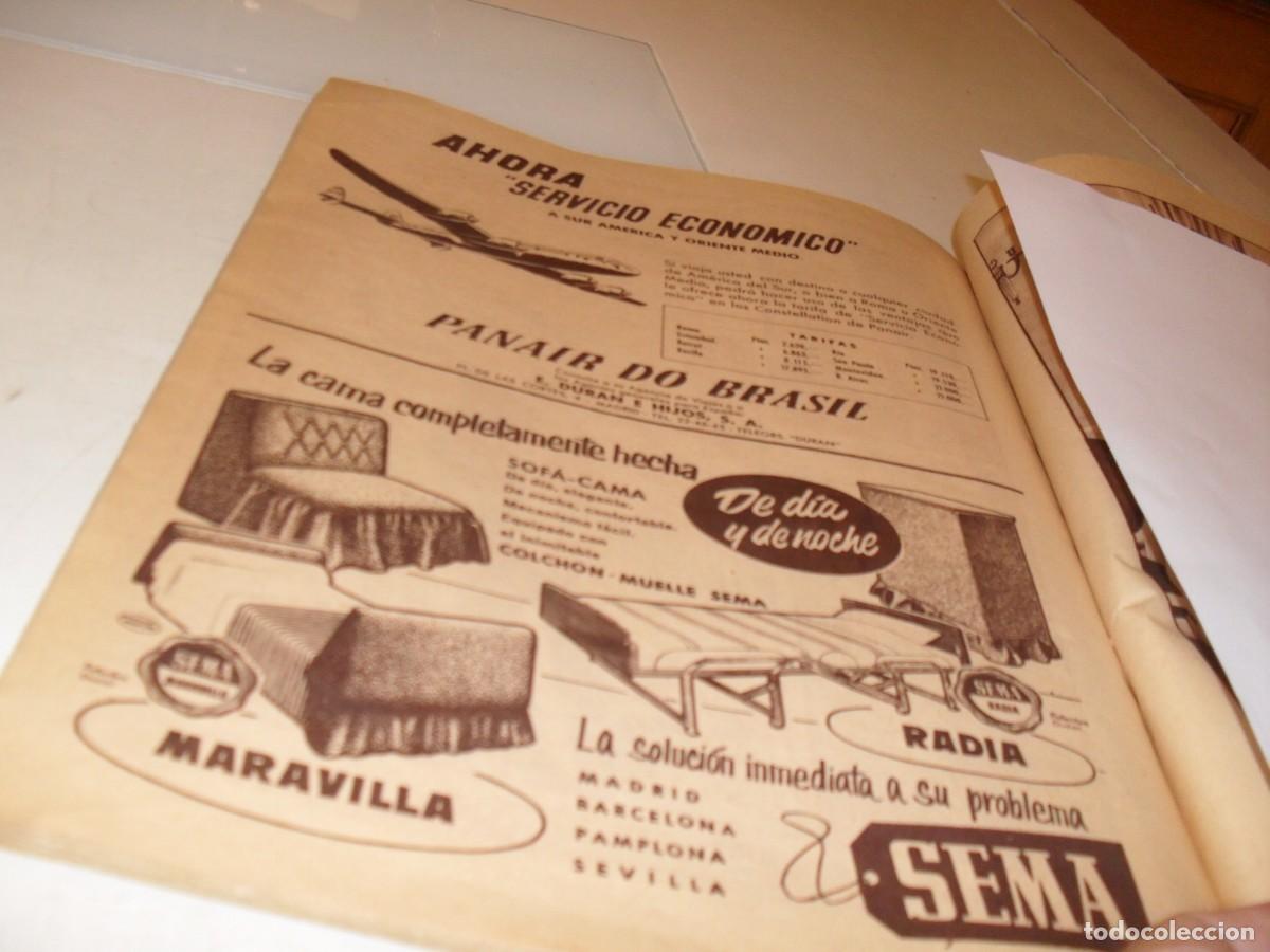 Cat&aacute;logos publicitarios: (REF 93),BELLA LAMINA PUBLICITARIA CAMAS SEMA Y VIAJES EN AVION,EDITADO EN 1957
