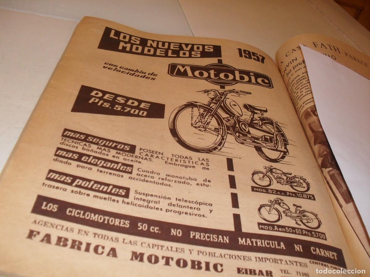 Cat&aacute;logos publicitarios: (REF 93),BELLA LAMINA PUBLICITARIA LOS NUEVOS MODELOS MOTOBIC 1957,EDITADO EN 1957
